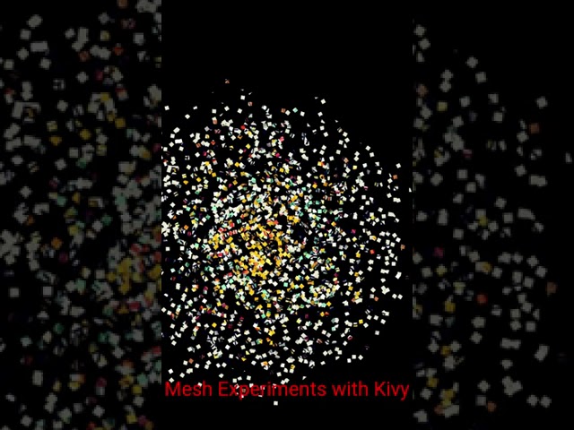 Kivy: Creating a Particle Effect Using Mesh #Kivy #python #glsl