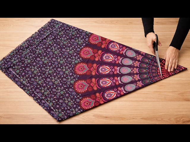 The Secret Cutting and Sewing Full Circle Skirt Without Losing Its 360°! No Pattern