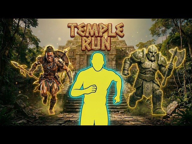 TEMPLE RUN | Tomb Raider | 4K HIGH QUALITY Immersive Interactive Warm Up | Viral Game Workout