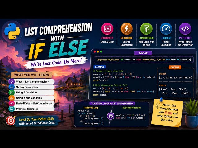 List Comprehension with If-Else in Python
