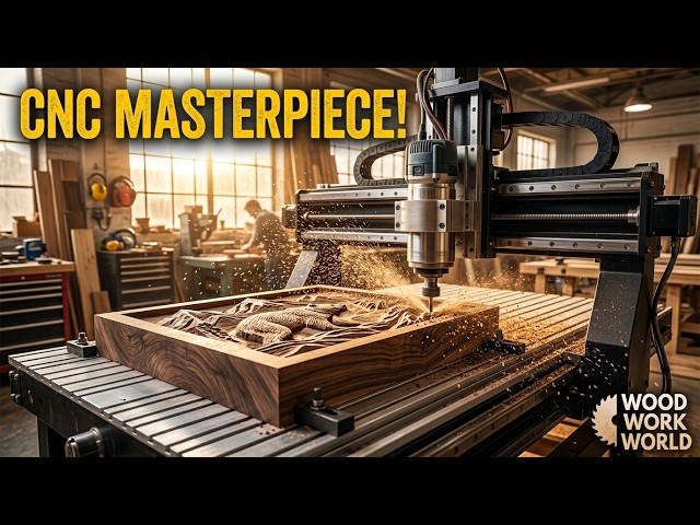 CNC Machine Full Factory Operation  Automatic Wood Carving and Furniture Production Technology