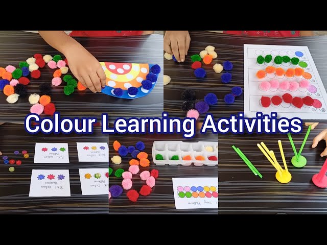 || Colour Learning Activities for preschoolers || Colour recognition activities for kids ||