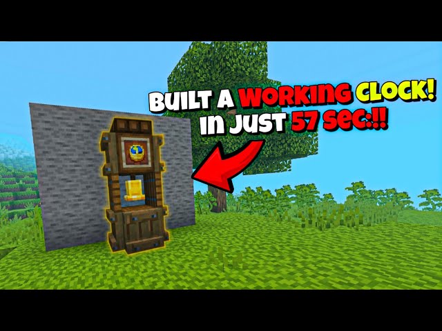 Amazing Clock Design in Minecraft