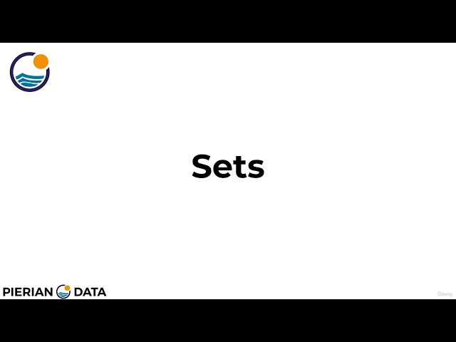 26. Sets in Python