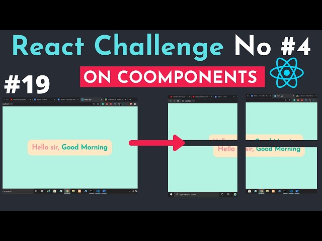 React JS Practice #4: Rewrite our React Project into Components in React JS in Hindi in 2020 #19