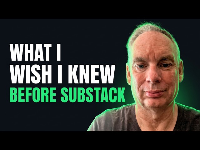 5 Things I wish I Knew Before Starting on Substack