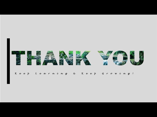 The Secret to a Professional Thank You Slide in PowerPoint