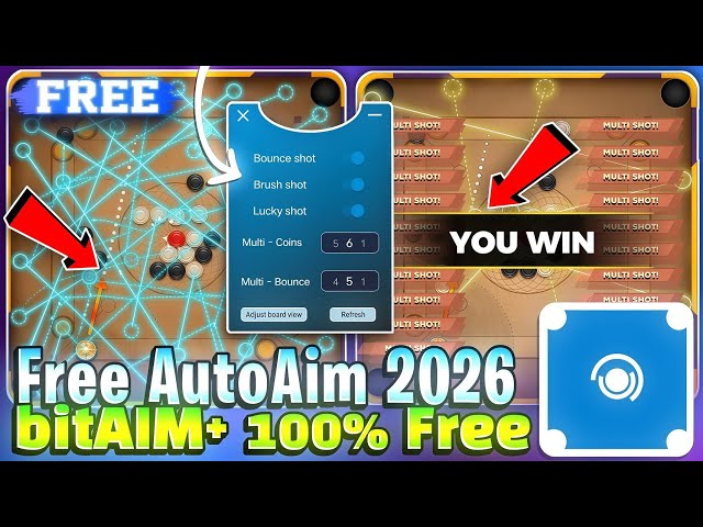 Carrom Pool BitAim Plus Life time Access Fixed 🔥 | Pro Aim Accuracy Guide 2026