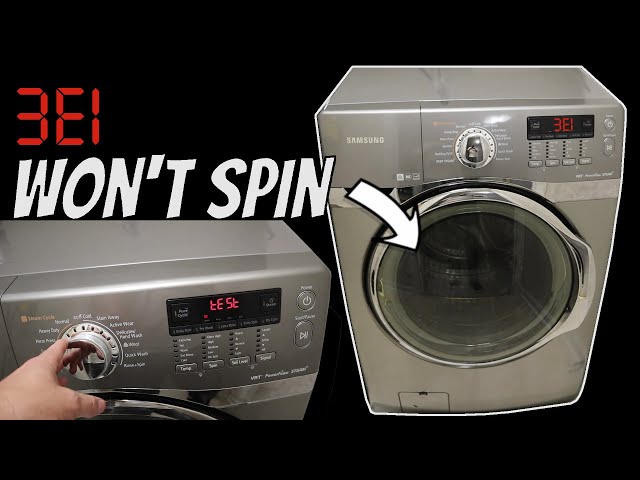 #MTBPlanB Front load washer won't spin, error code 3e1.