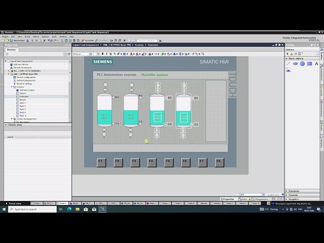 Plc-Programming - MultiMix project – Liquid Tank Sequencer (TIA Portal) Part 6