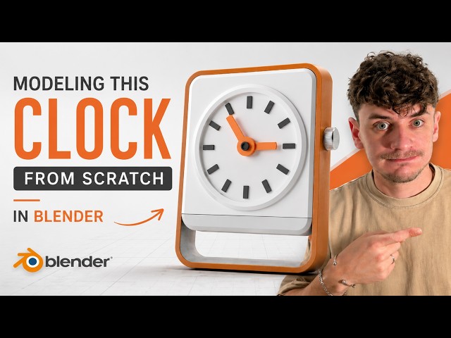 This Retro Clock Was Made Entirely in Blender