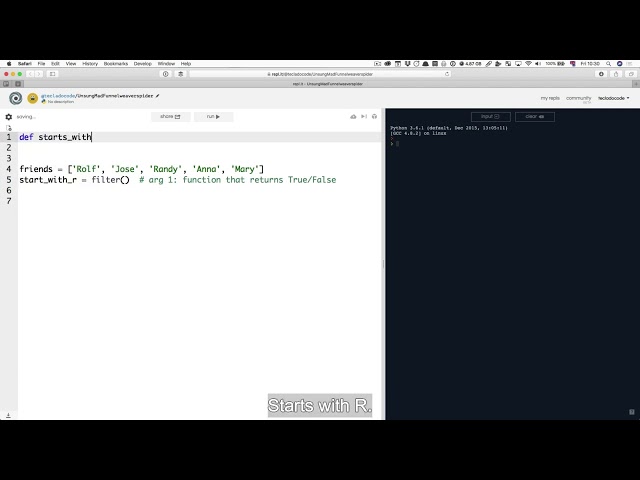 92  The filter function in Python
