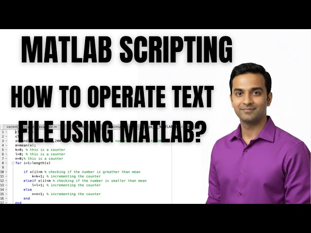 MATLAB TUTORIAL | HOW TO OPERATE TEXT FILE USING MATLAB?