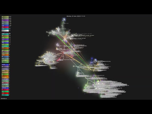 block/buzz - Gource visualisation