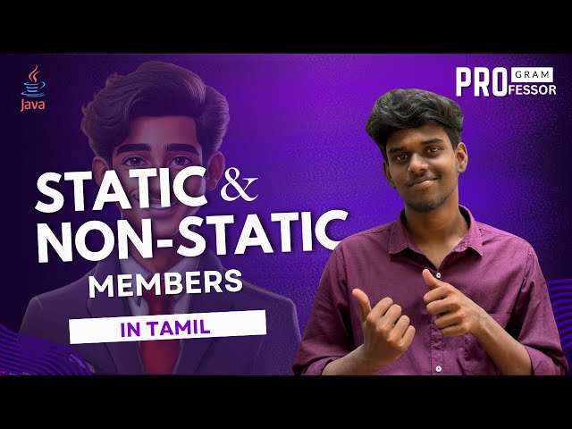 #18 Static and Non-static members  in Java in Tamil