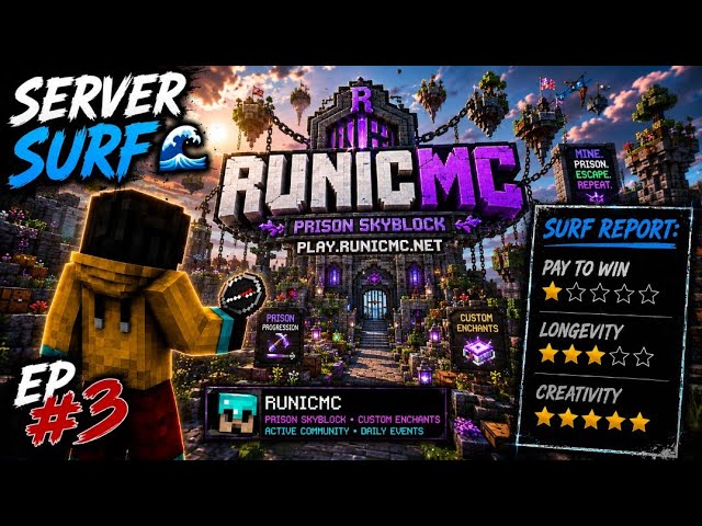 Minecraft Server Surfing "RunicMC" [Ep #3]
