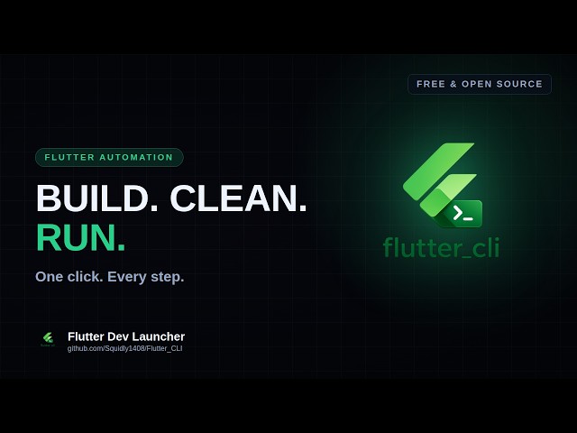 Flutter Dev Launcher — One Click, Every Build