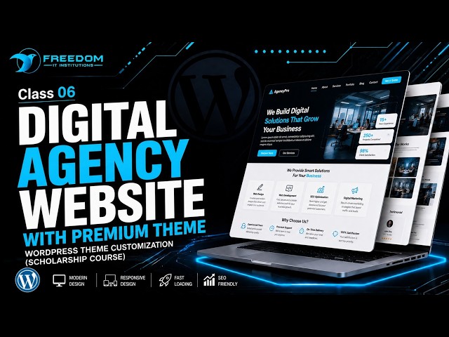 Digital Agency Website Design with WordPress | Beginner to Pro | Full Tutorial