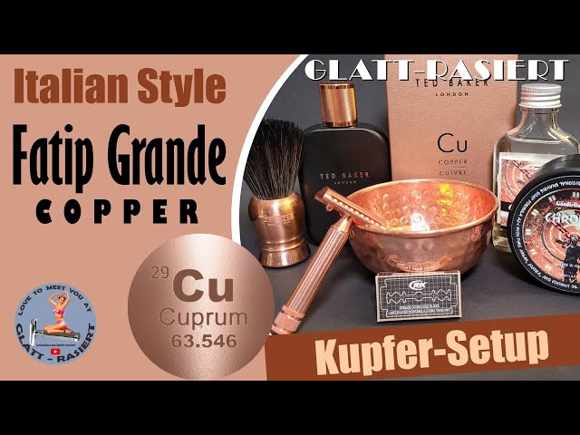 FATIP IL GRANDE COPPER ║ Kupfer-Setup / Rasierhobel / Nassrasur // GLATT - RASIERT