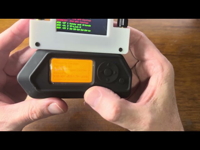 Flipper-Zero Dual ESP32 WIFI Touchscreen Dev board with 433MHz antenna and GPS. Running Marauder.