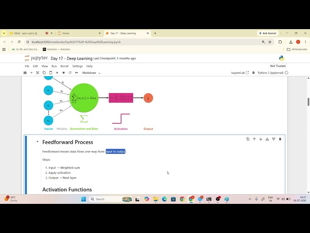 Day 18 - Deep Learning | Neural Network, Feedforward, Backpropagation & Breast Cancer Prediction