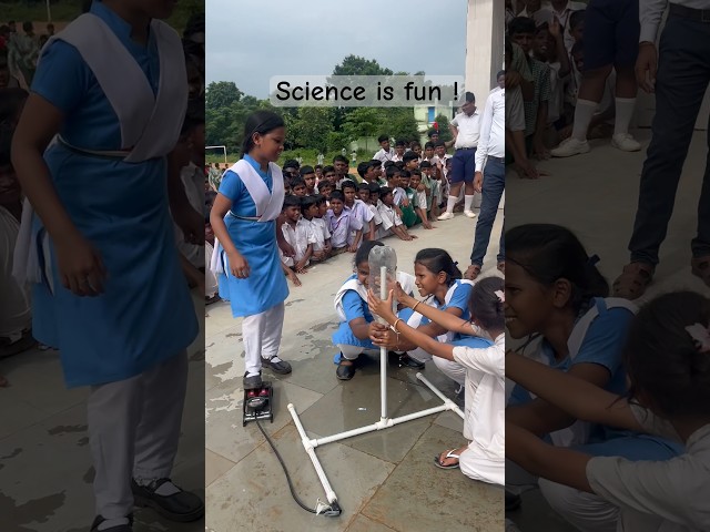Science is fun when you learn by doing. Water rocket made and launched by kids 🚀  Girls in STEM