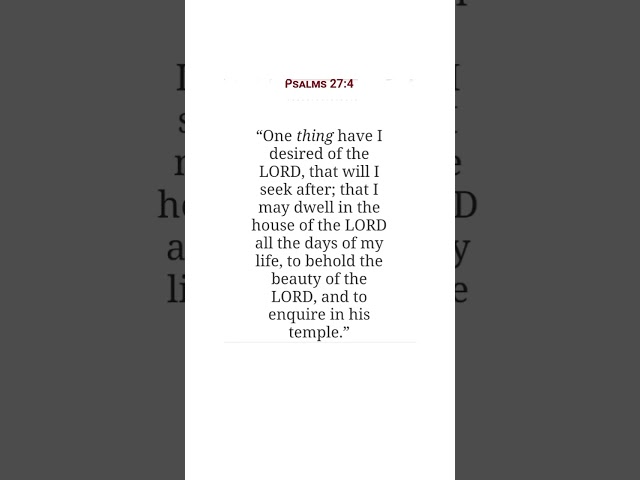 Psalms 27:4 📖💡