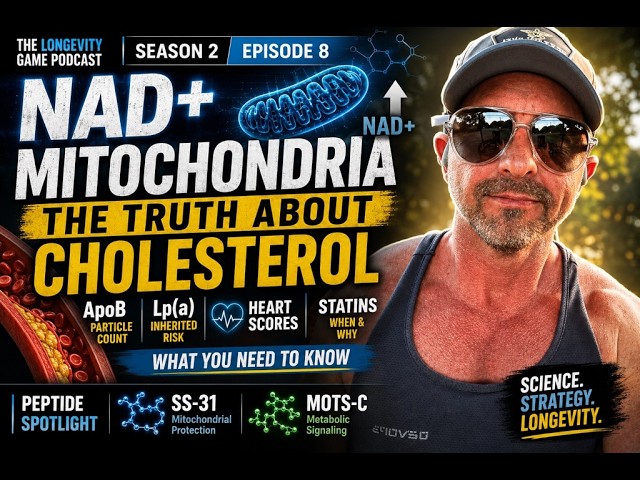 S2, Ep. 8 | NAD+, Mitochondria, and the Truth About Cholesterol