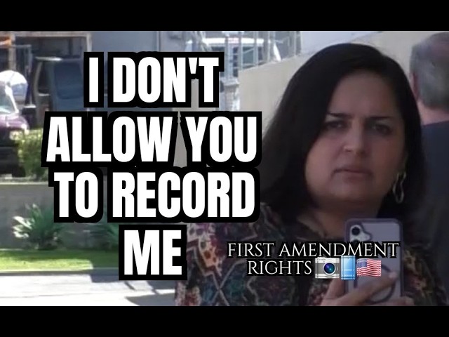"You're Not Allowed To Record Me"