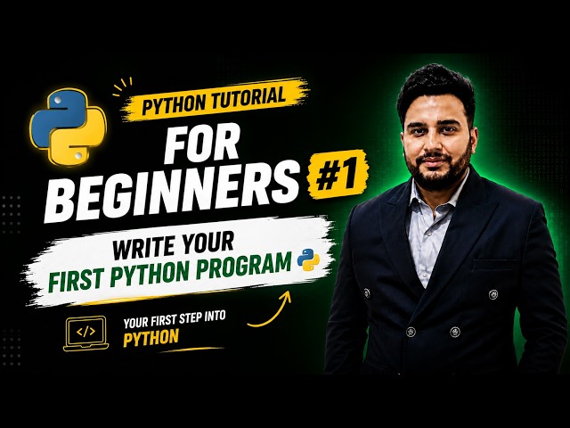 Python Tutorial for Beginners #1 | Write Your First Python Program 🐍 | Part 25