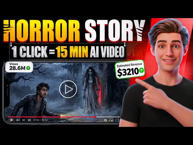 Make Viral Ai Horror Videos in Minutes (Complete Course 2026) | Ai videos kaise banaye Step-by-Step🔥
