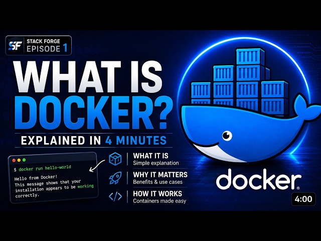 What is Docker? Explained in 4 Minutes | Beginner Guide