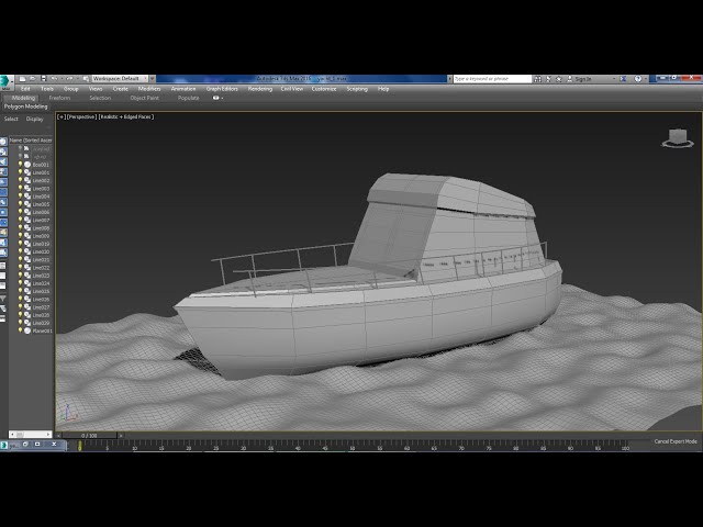 3dsmax Tutorials, Tutorial on Modeling a Yacht ( Sailing Boat ) in 3dsmax ( Part 1)