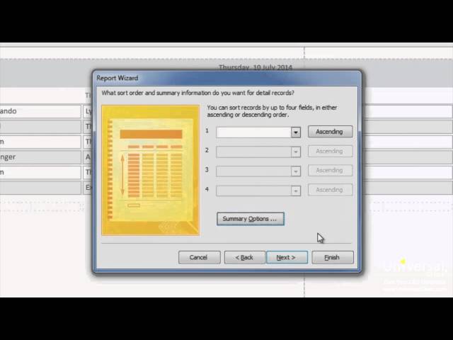 Creating and Running Reports in Microsoft Access 2013