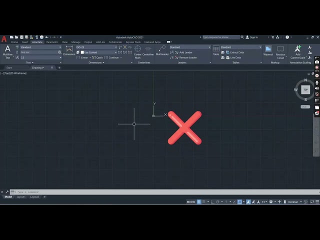 How to set up UCS icon origin in Auto CAD