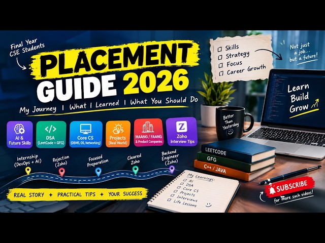 CSE Placement Preparation 2026 | AI, DSA, LeetCode, Zoho & Product Companies