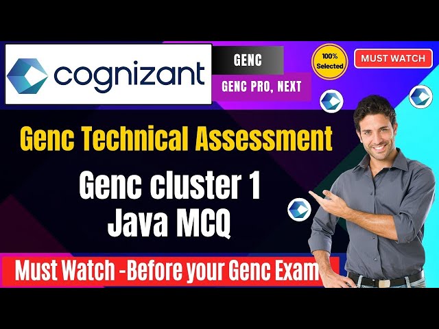 🔥 Cognizant GenC Technical Assessment | Core Java MCQ | Cluster 1 Preparation