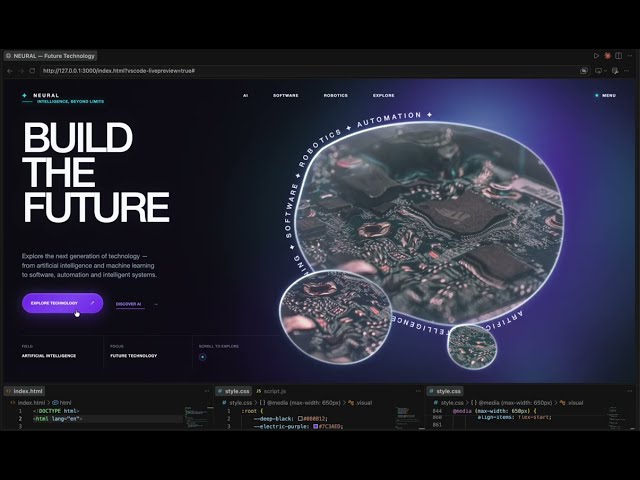 Liquid Glass + Marquee Animation | Futuristic Web Design