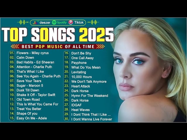 Dua Lipa, Coldplay, The Weeknd, Ed Sheeran, Maroon 5, Lady Gaga, Adele, Bruno Mars 🎃🎃 Pop Music 2026