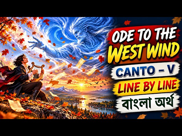 🌬️ Ode to the West Wind Canto V | Line-by-Line Meaning | P. B. Shelley 📖