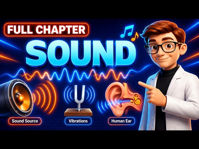 Sound || 9th class || 3D animated || complete chapter