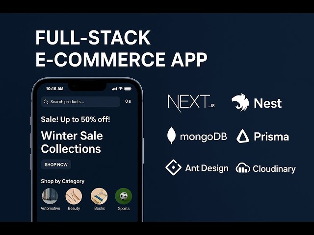 Full-Stack E-Commerce website | React.js+ Next.js + NestJS + MongoDB + Prisma + Ant Design