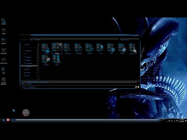 Alien Xenomorph SkinPack for Windows 11
