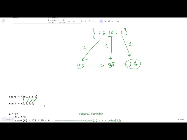 Greedy Coin Change Problem
