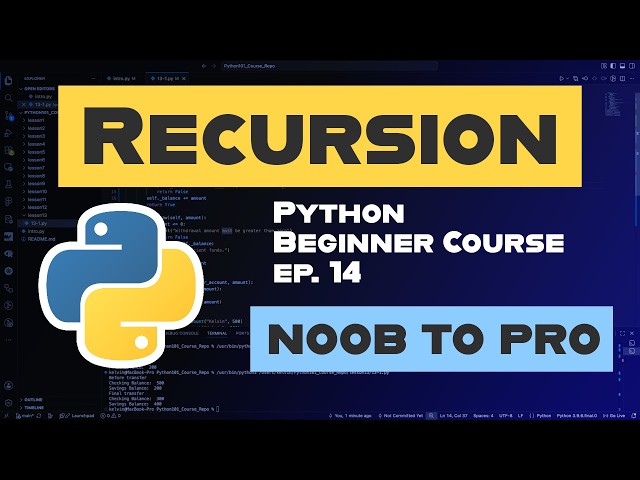 Recursion — Ep. 14 | Learn Python (Noob to Pro)