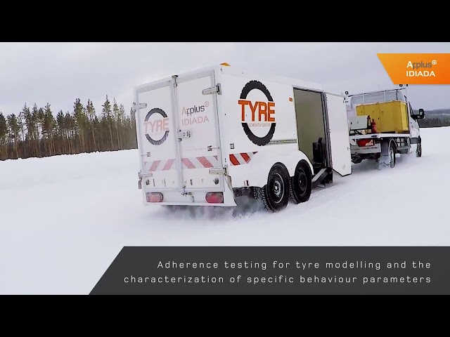 Testing services for tyre modelling and characterization in winter conditions