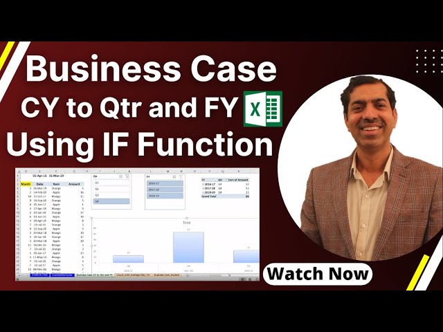 Business Case: CY to Quarter & FY Using IF Function
