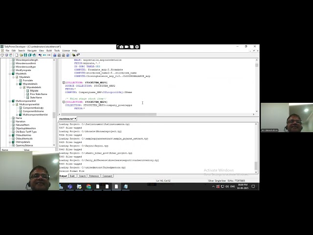 Extracting the MRP details stock item #tally #tallyapi
