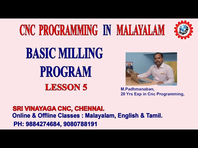 CNC MILLING PROGRAMMING IN MALAYALAM - CNC PROGRAM IN MALAYALAM – CNC BASIC PROGRAM IN MALAYALAM