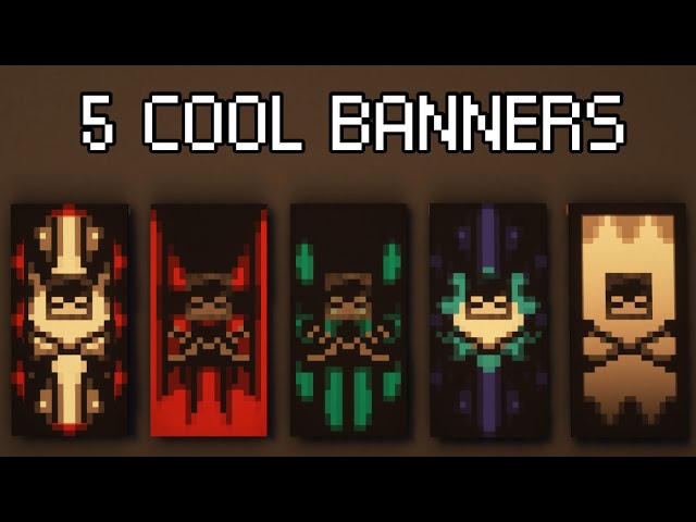 Minecraft : 5 Cool Banner Designs #14 | Tutorial